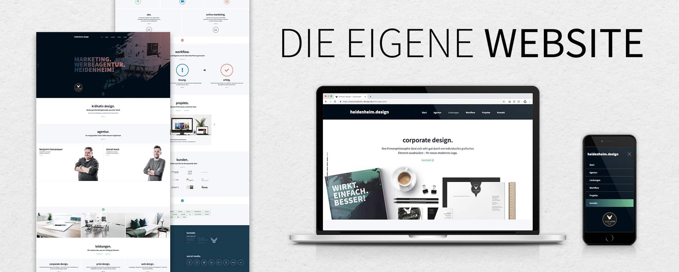 Die eigene Website